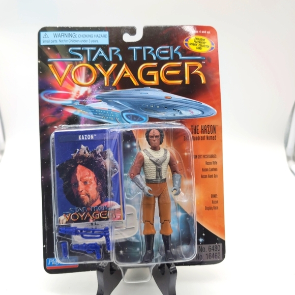 Star Trek Voyager The Hazon Action Figure Playmates with Skybox Card - Picture 1 of 2